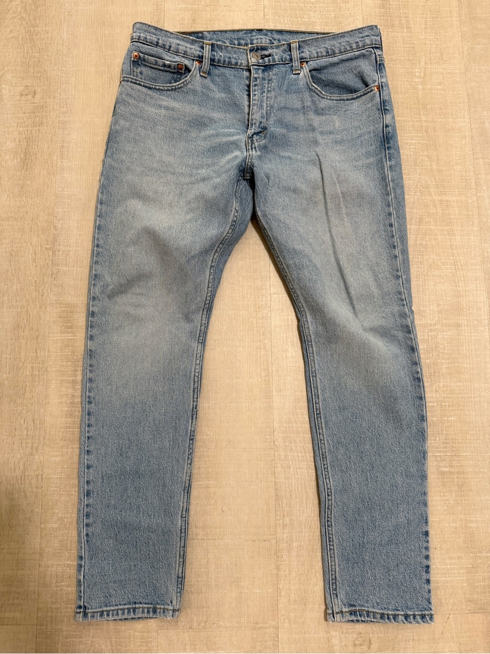 Levi's 512 Slim Taper Jeans Mens w33 l30 light wash denim classic fit